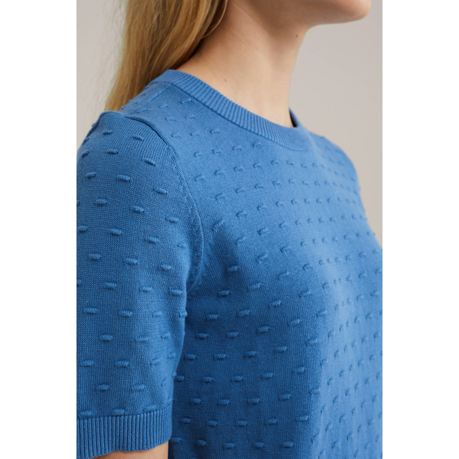 WE Fashion trui gebreid blauw