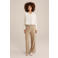 WE Fashion wide leg high waist pantalon beige