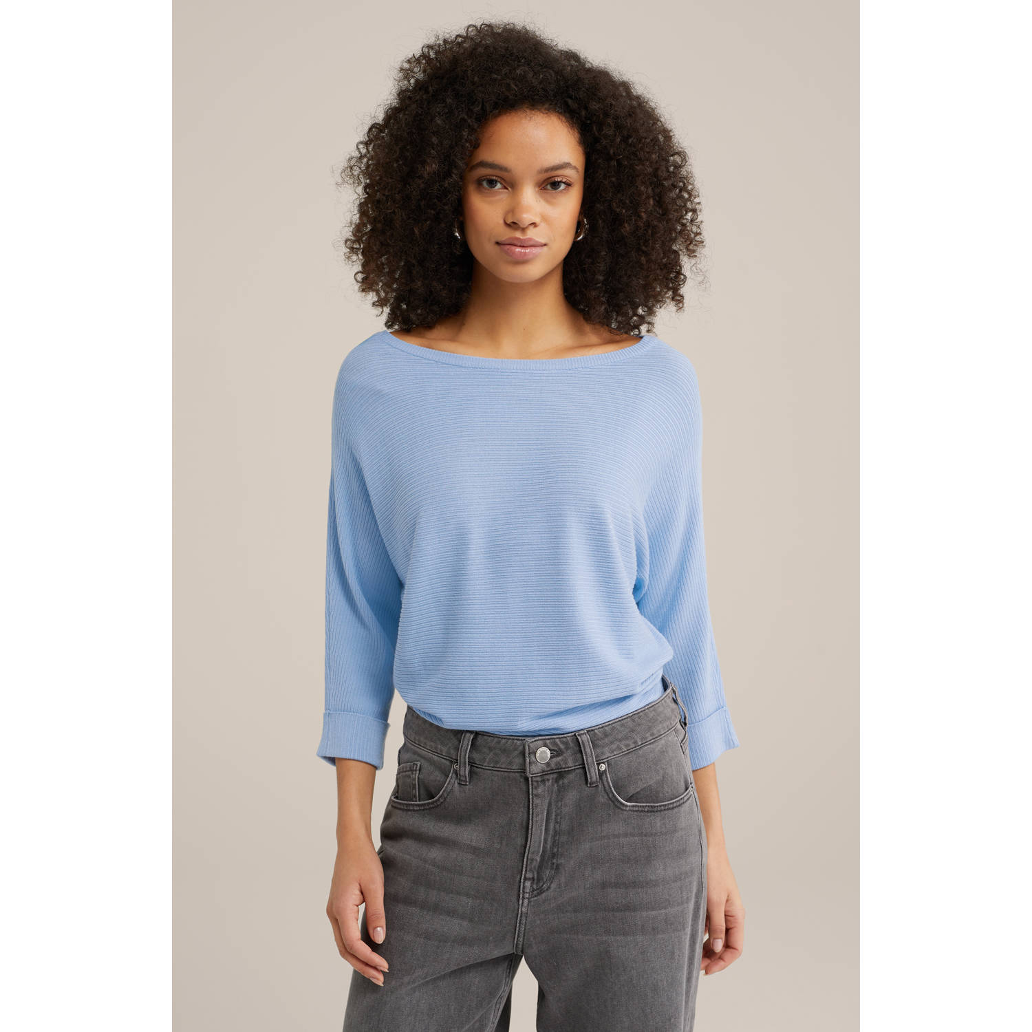 WE Fashion pullover lichtblauw