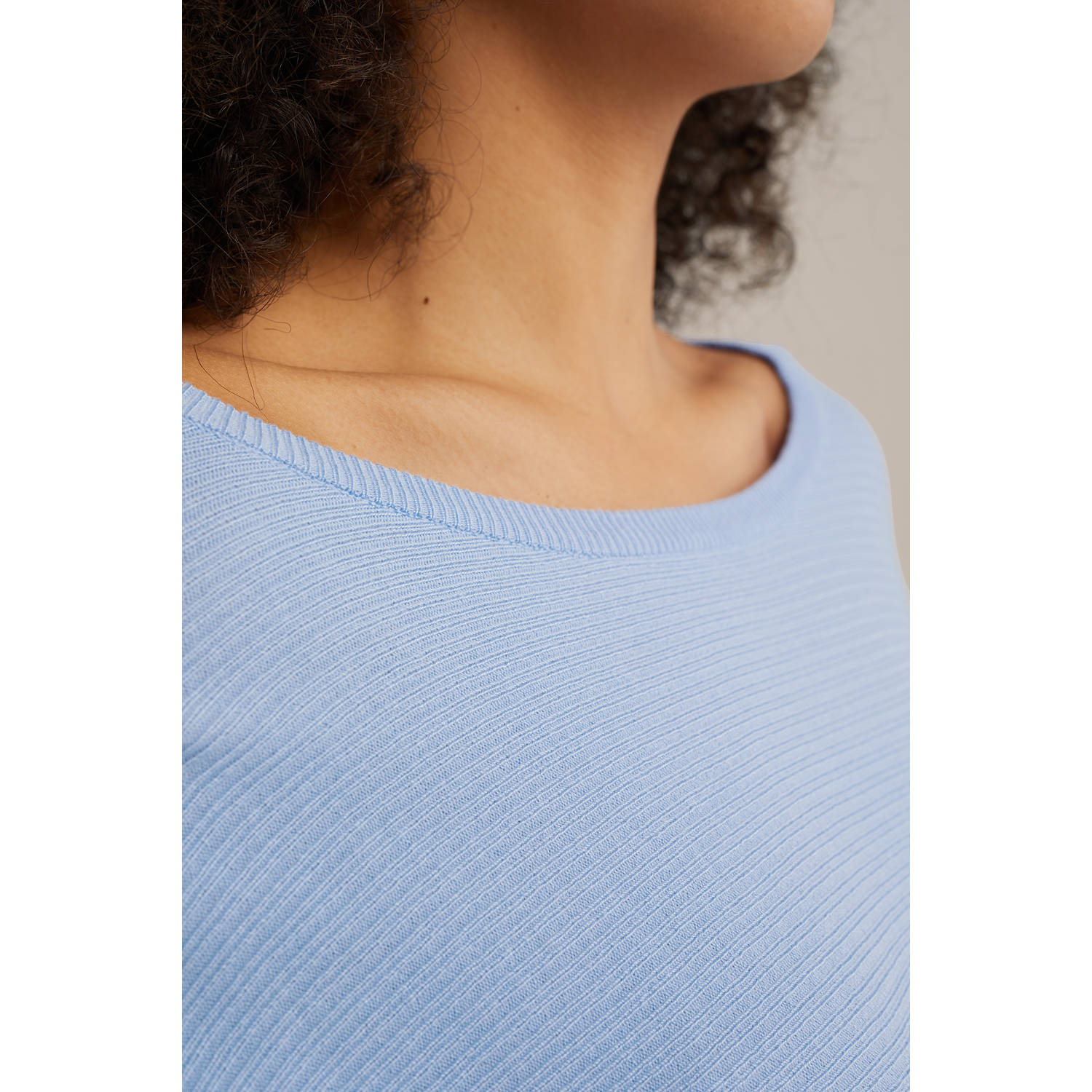 WE Fashion pullover lichtblauw
