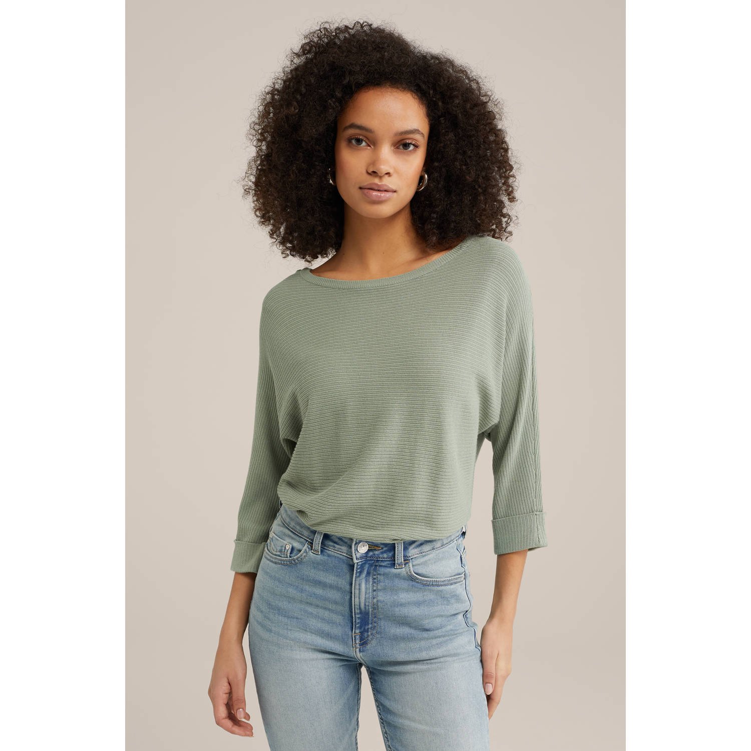 WE Fashion pullover lichtgroen