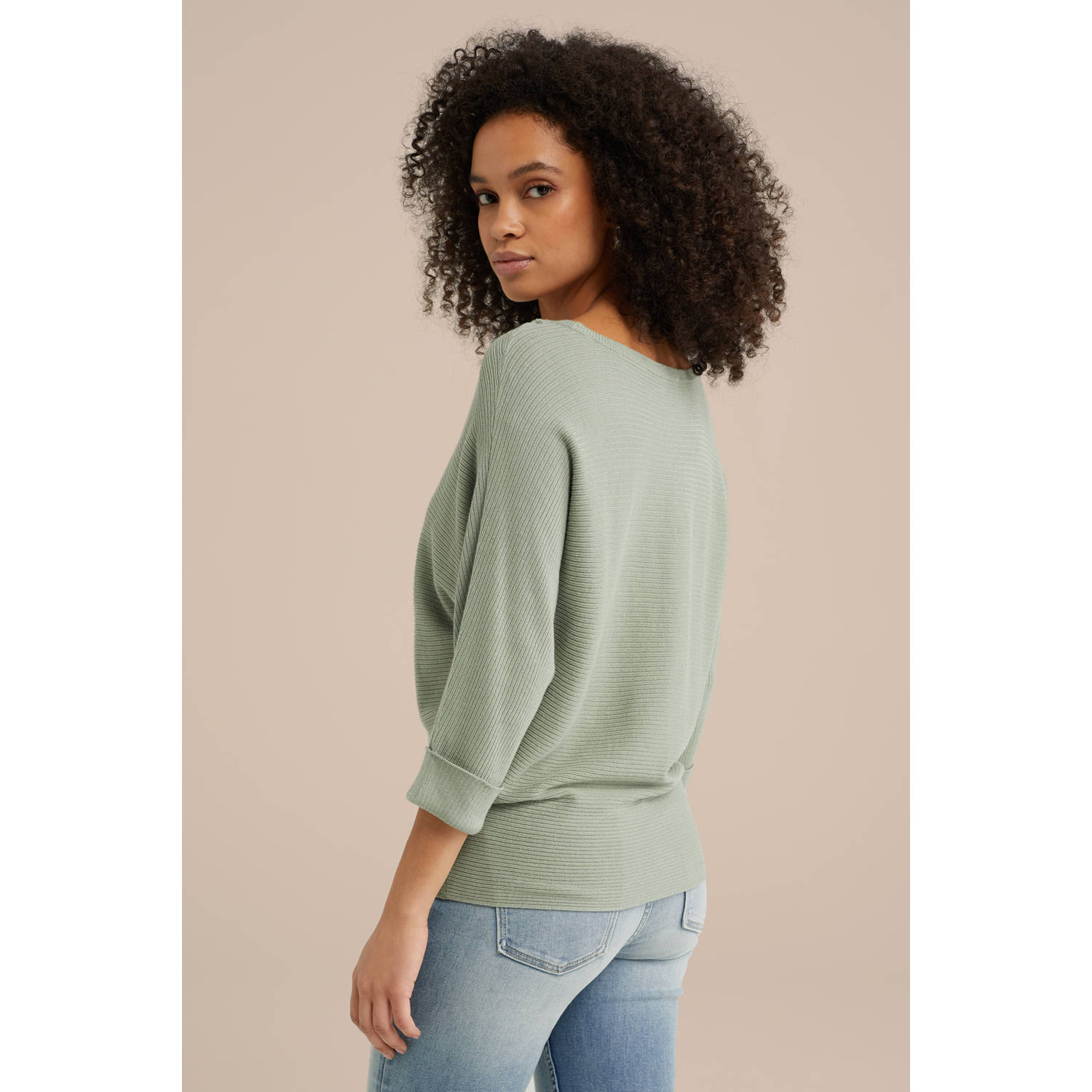 WE Fashion pullover lichtgroen