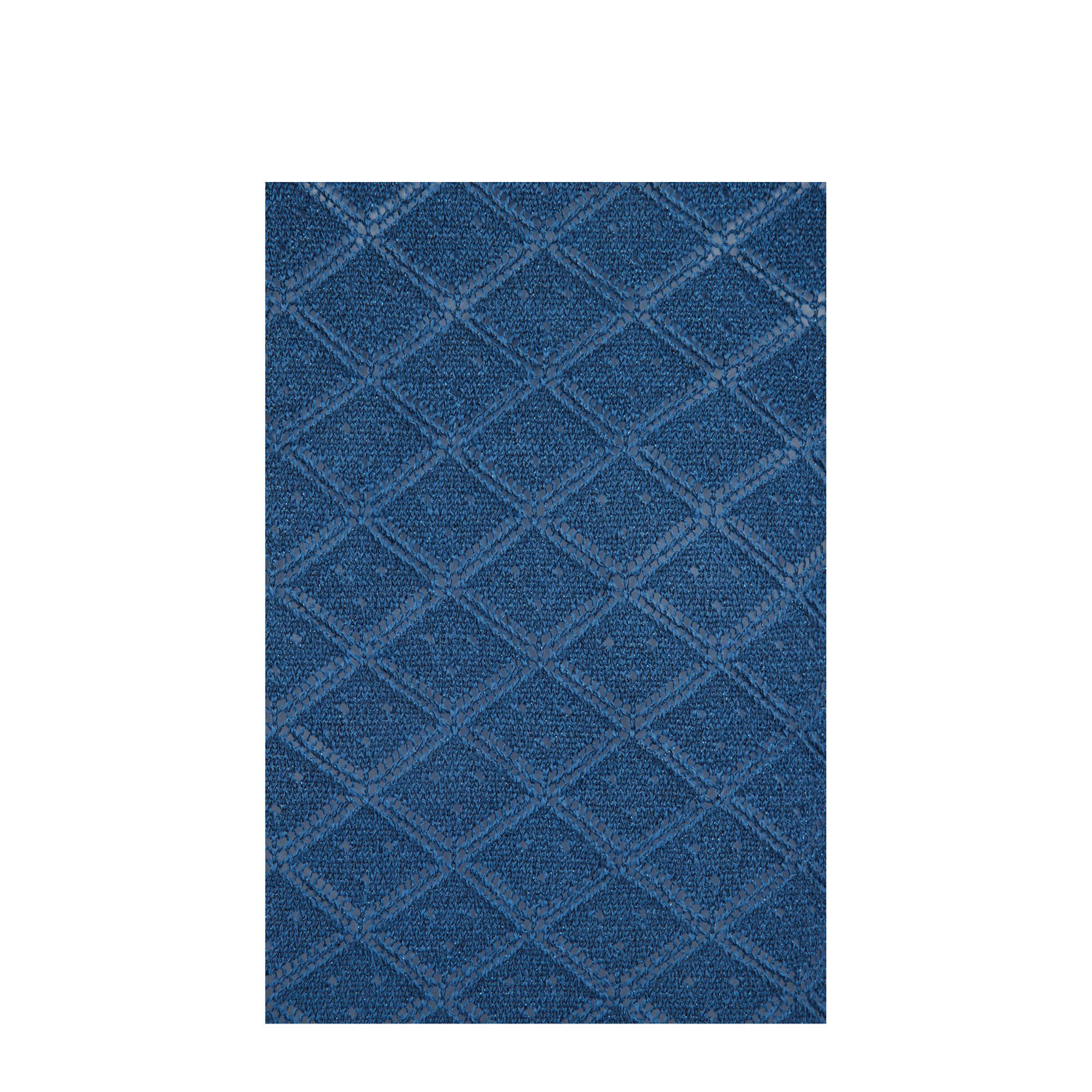 WE Fashion Curve top blauw fijn gebreid