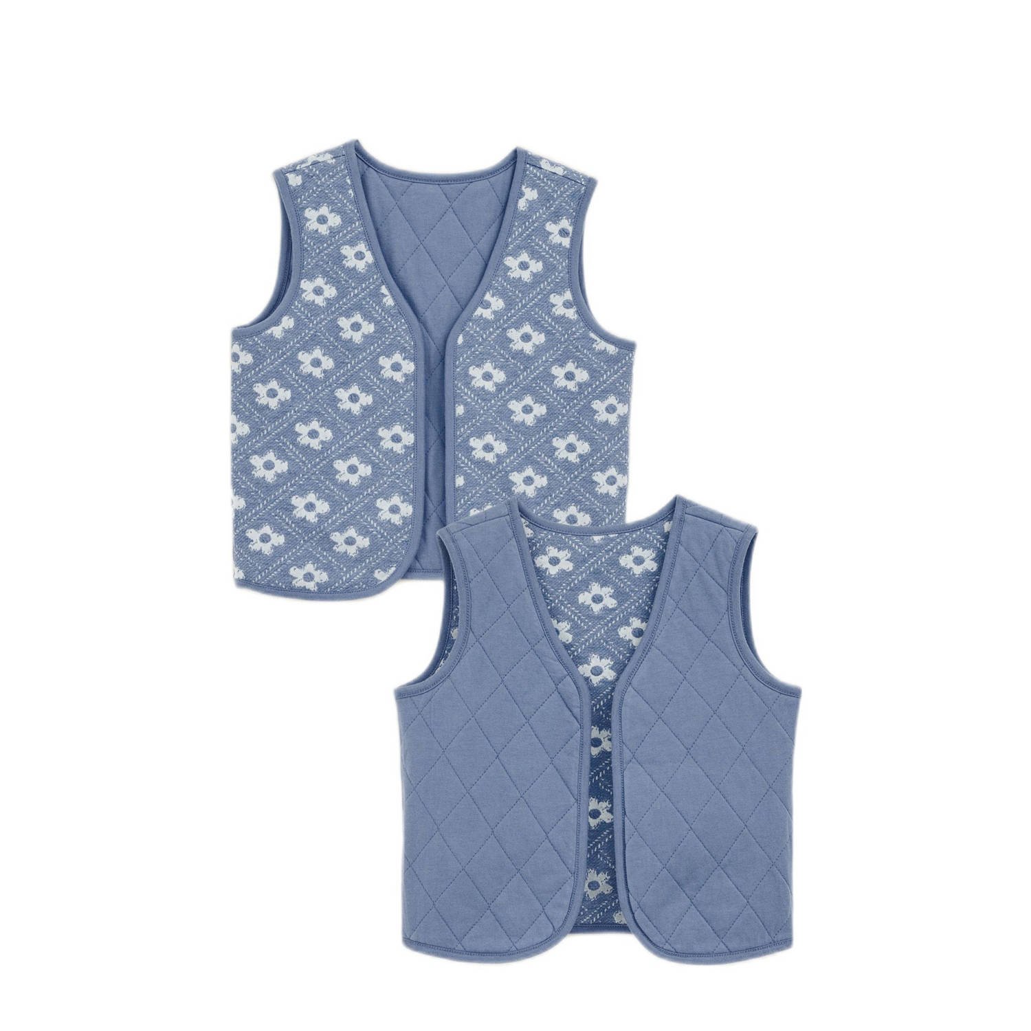 WE Fashion gilet blauw