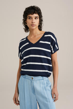 T-shirt donkerblauw