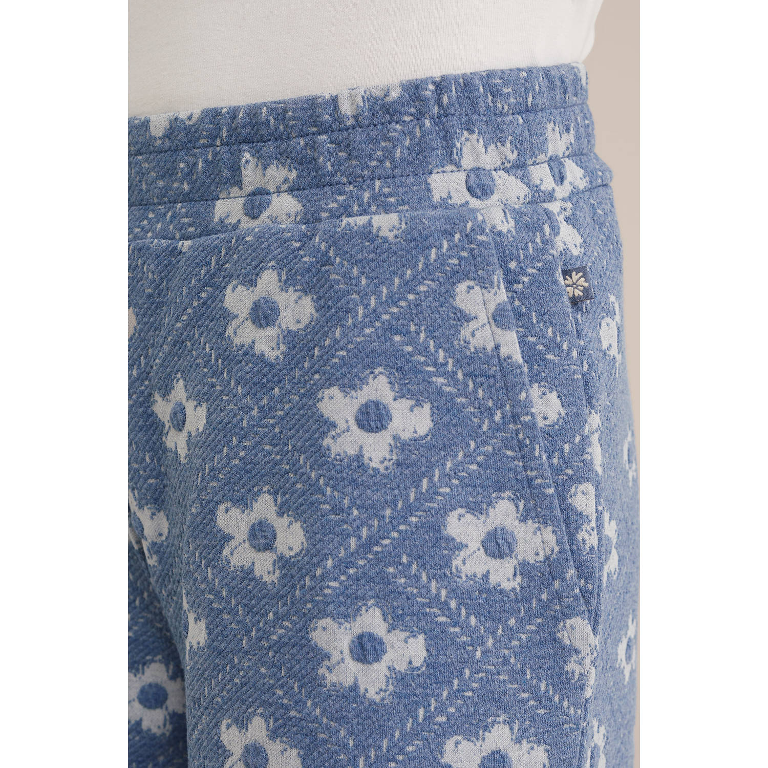 WE Fashion straight palazzo broek blauw
