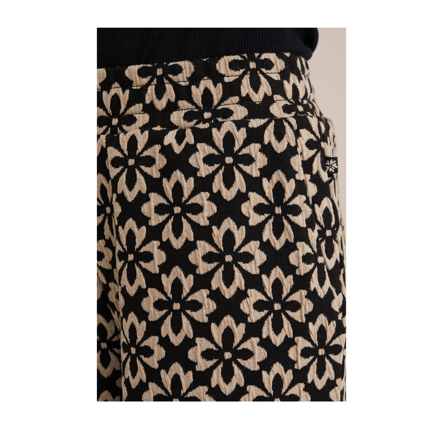 WE Fashion straight palazzo broek zwart
