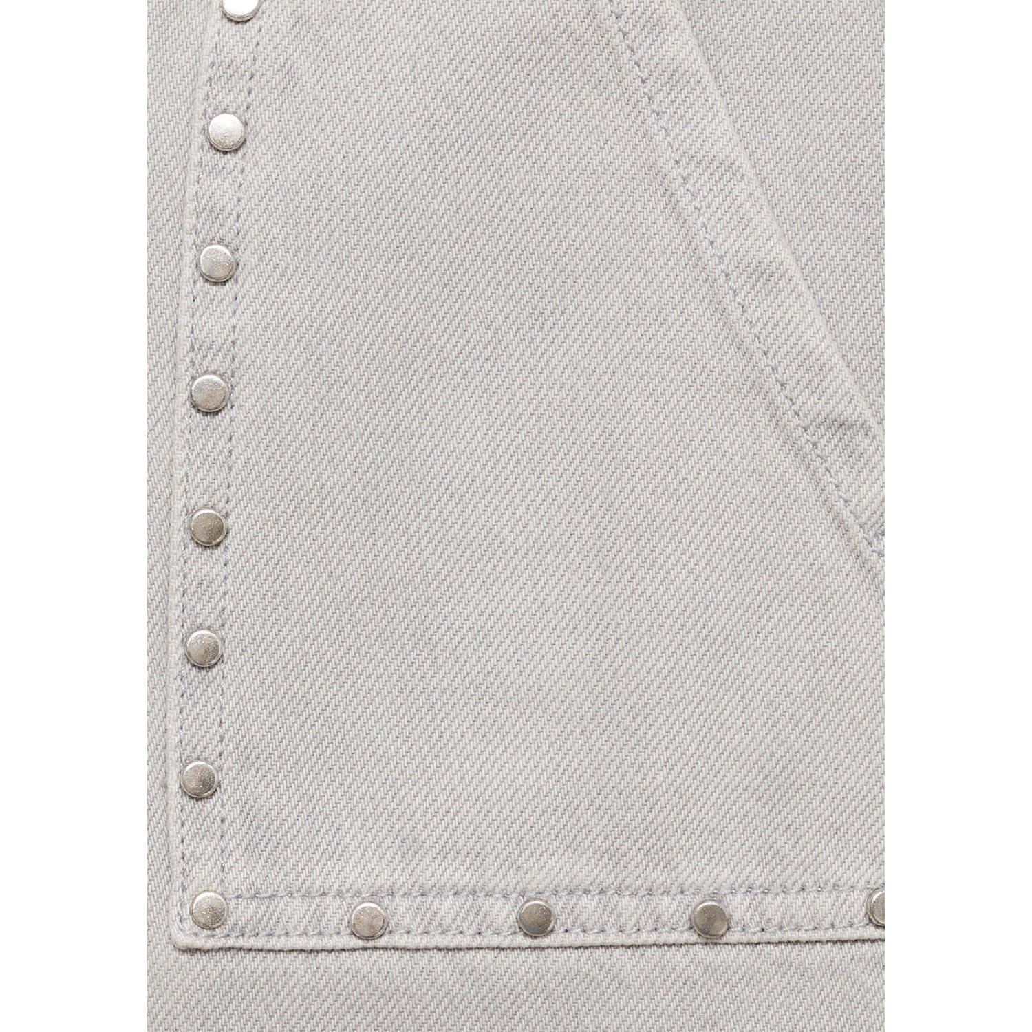 Mango Kids wide leg high waist jeans lichtgrijs