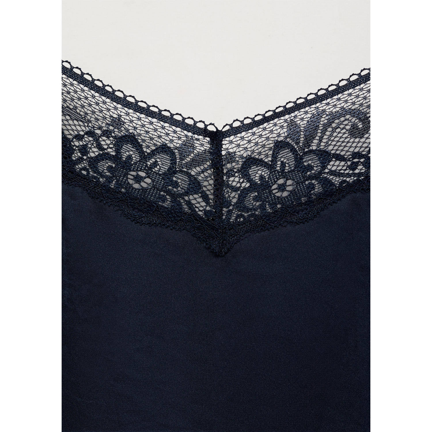 MANGO TEEN spaghettitop donkerblauw