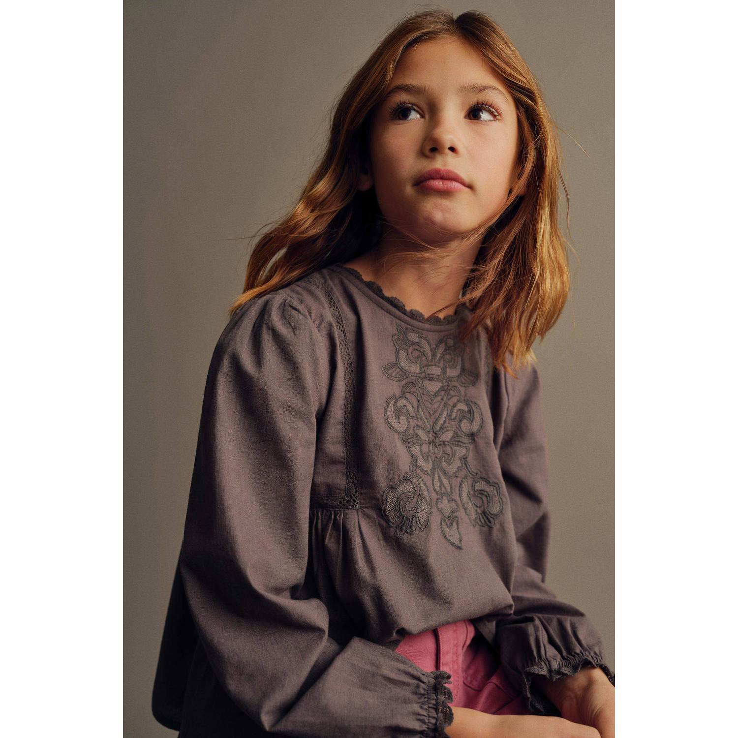 Mango Kids blousetop antraciet
