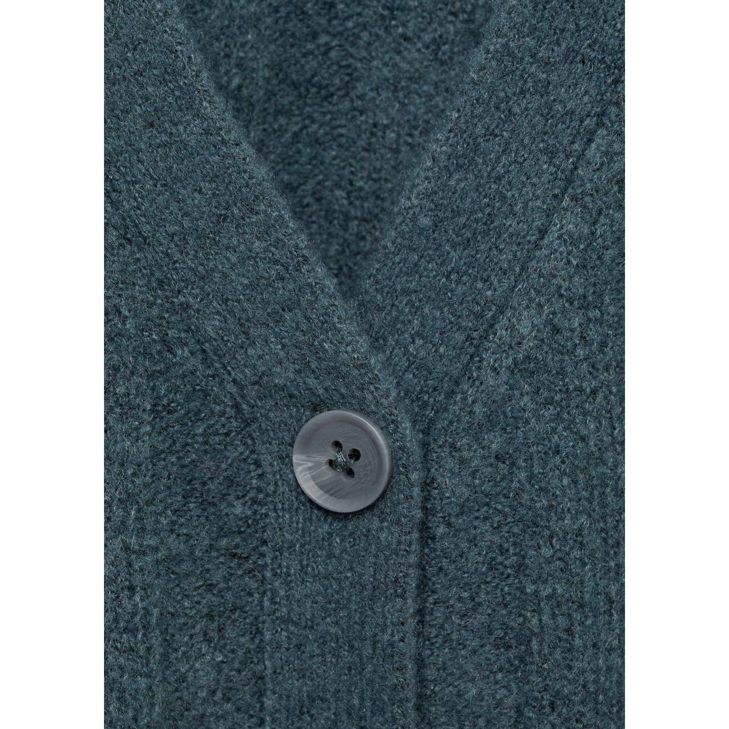 Mango Kids vest donkerblauw fijn gebreid