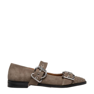   suède loafers taupe