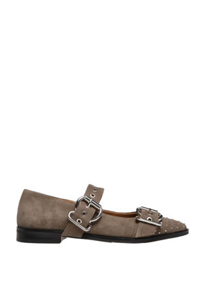   suède loafers taupe