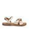 Braqeez Sam Sun leren sandalen goud