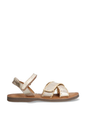 Celsey Call  leren sandalen goud