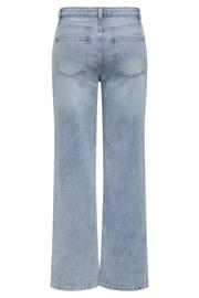 thumbnail: ONLY high waist wide leg jeans light blue denim