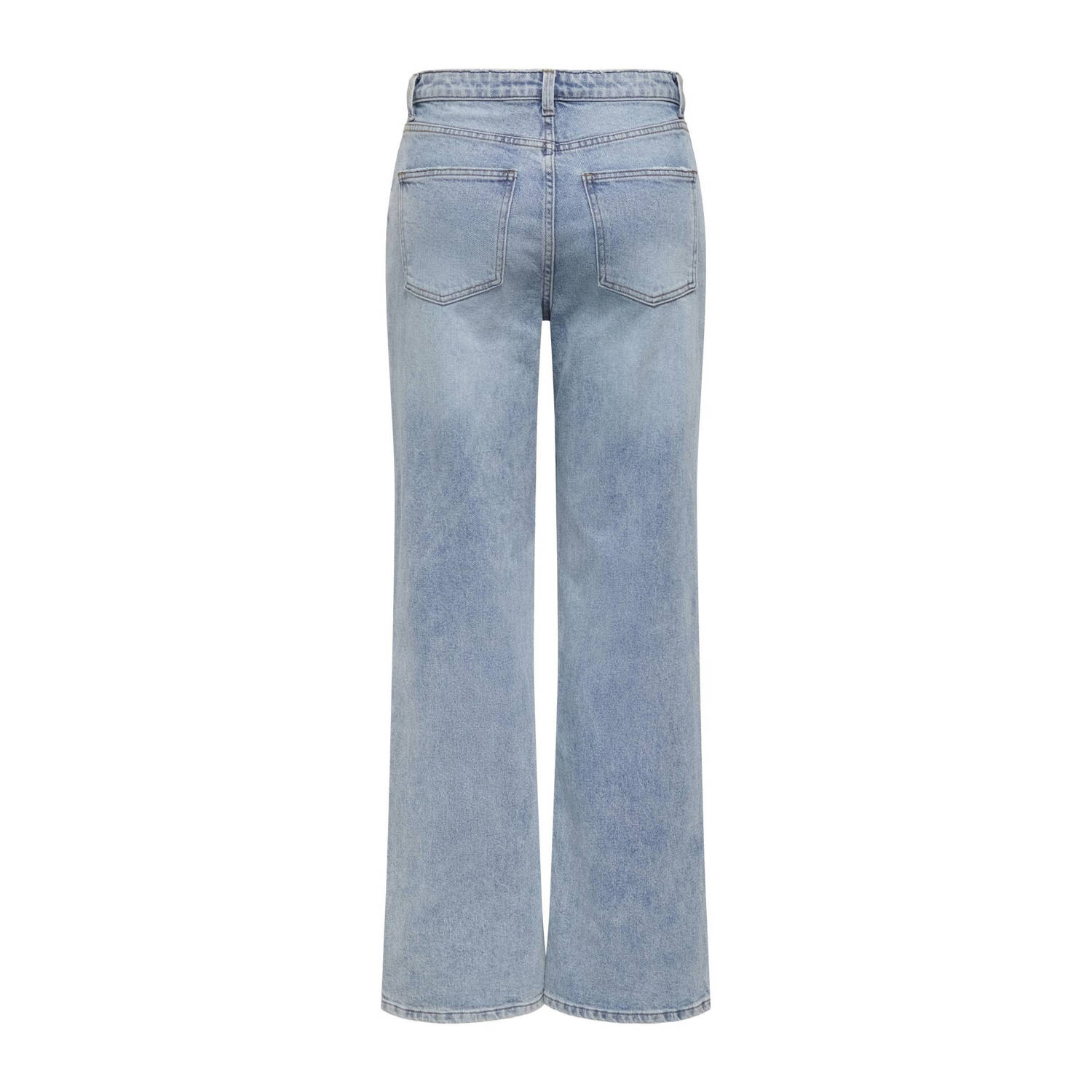 ONLY high waist wide leg jeans light blue denim
