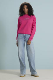 thumbnail: ONLY high waist wide leg jeans light blue denim