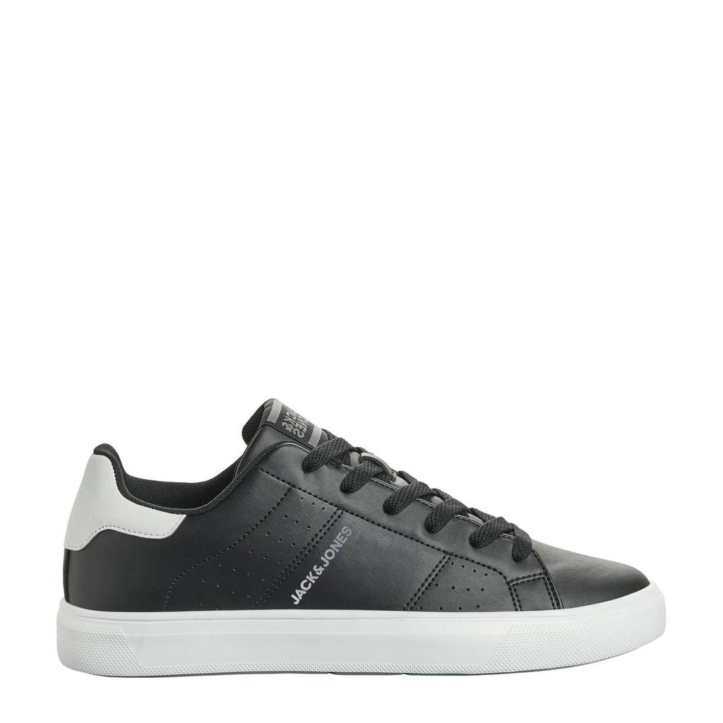 Antraciete heren JACK & JONES Jfwealing Pu Pes Anthracite Ln sneakers van 100% sole rubber, 100% upper polyurethane, met veters
