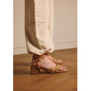 thumbnail: Manfield suède sandalettes beige