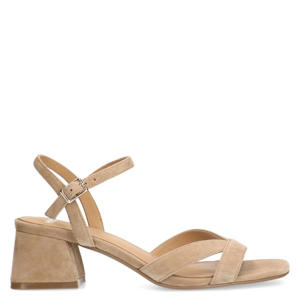 suède sandalettes beige