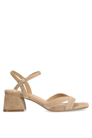suède sandalettes beige