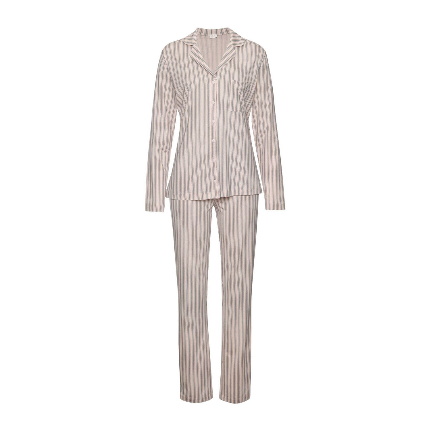 s.Oliver pyjama roze grijs