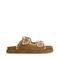 Manfield suède slippers cognac