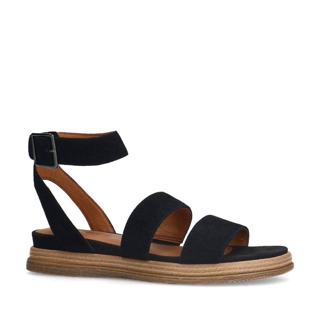No Stress suède sandalen zwart wehkamp
