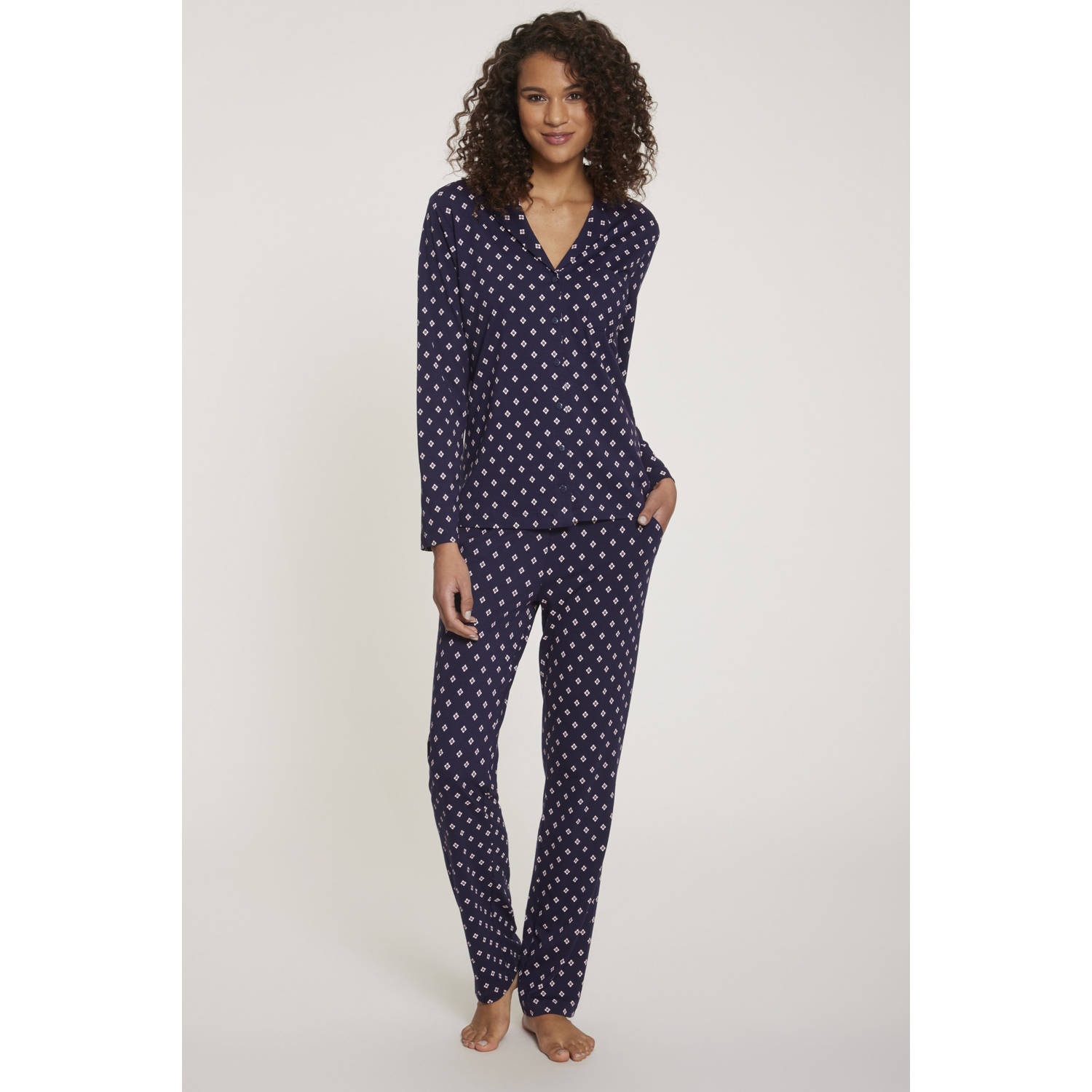 S.Oliver RED LABEL Beachwear Pyjama in klassieke stijl (set 2-delig)