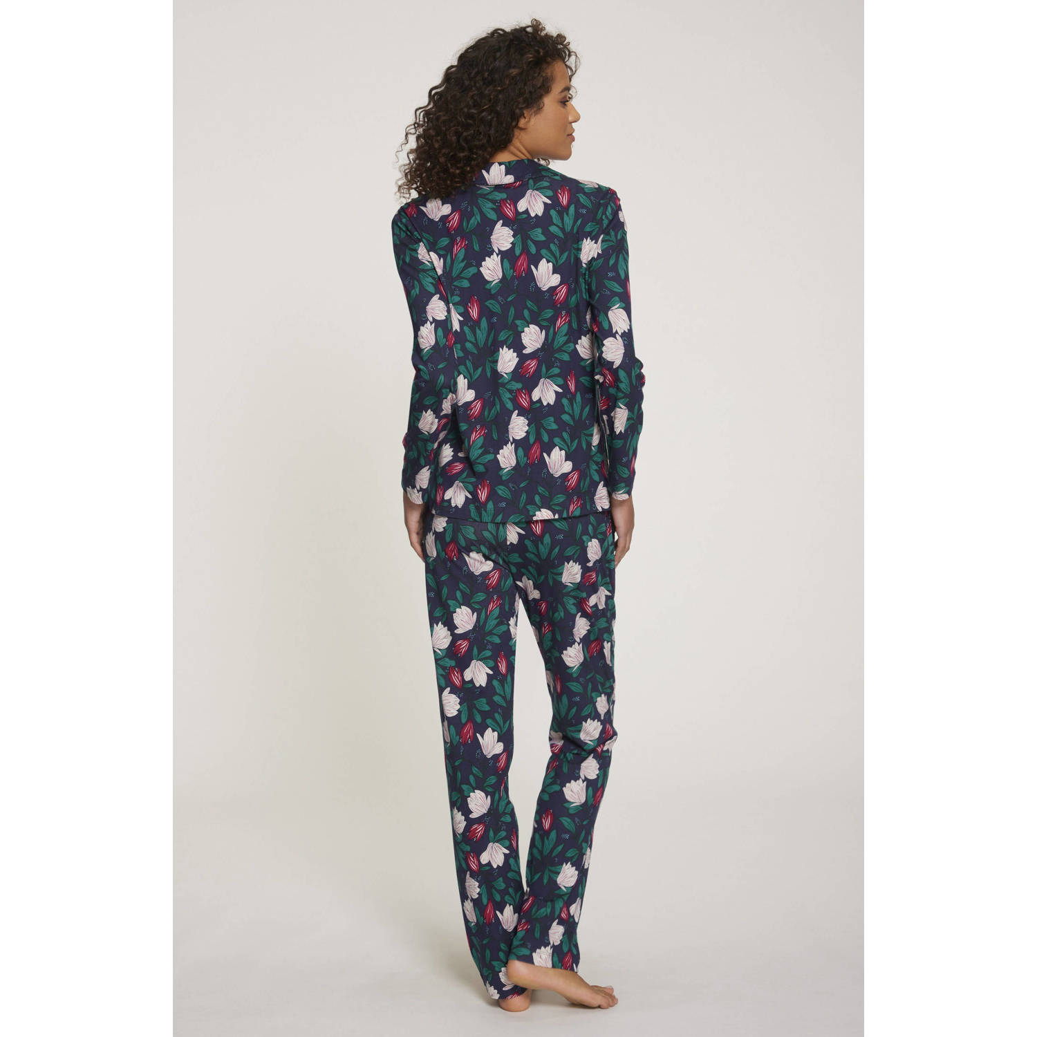 s.Oliver pyjama donkerblauw groen