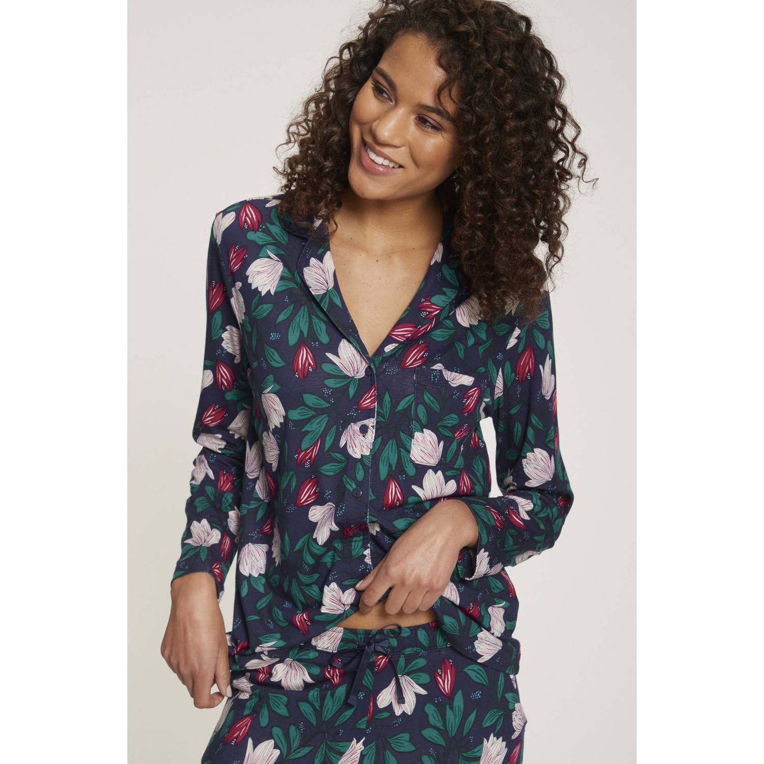 S.Oliver RED LABEL Beachwear Pyjama in klassieke stijl (set 2-delig)