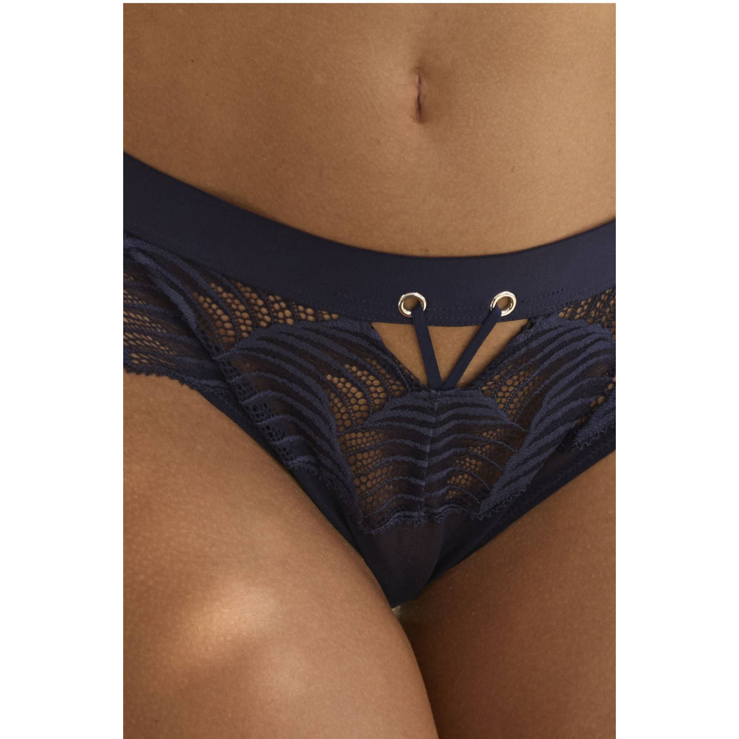 Lascana string donkerblauw