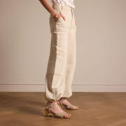 thumbnail: Manfield leren sandalettes goud