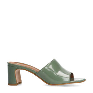   lakleren muiltjes groen