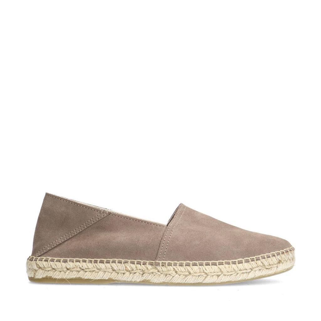 Taupe heren Manfield suède espadrilles