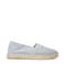 Manfield suède espadrilles lichtblauw