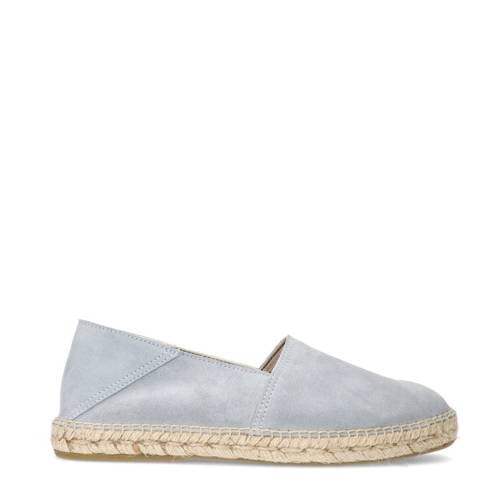 Manfield suède espadrilles lichtblauw afbeelding