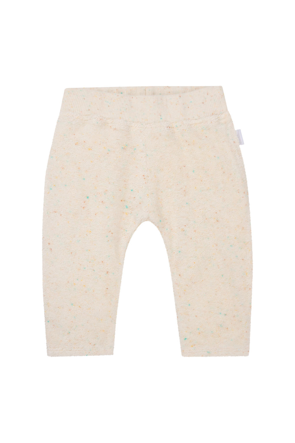 Ecru Noppies baby babybroek van katoen met elastische tailleband en melée print