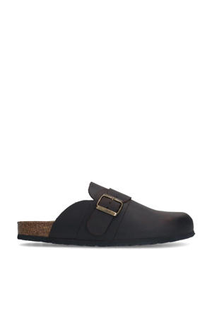 nubuck clogs donkerbruin