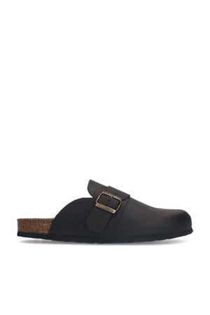 nubuck clogs donkerbruin