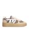 Manfield leren sneakers beige/panter
