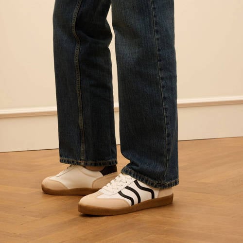 No Stress leren sneakers wit afbeelding