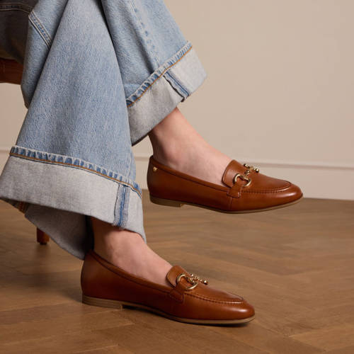 No Stress leren loafers cognac afbeelding