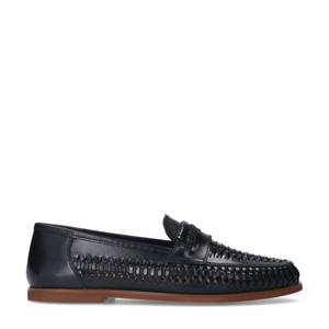   leren loafers zwart