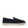 Manfield suède espadrilles donkerblauw