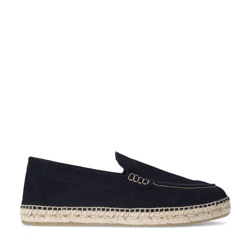 Manfield suède espadrilles donkerblauw afbeelding