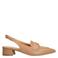 Manfield leren slingback loafers camel