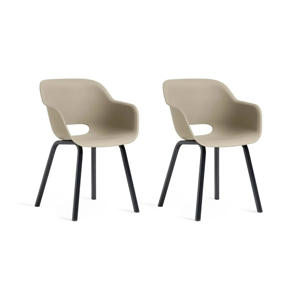 tuinstoel Noa silver (set van 2) 
