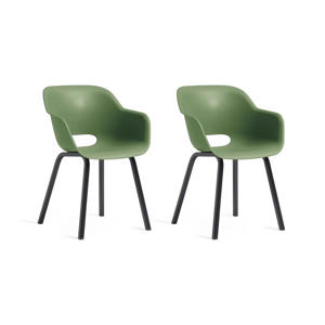 tuinstoel Noa groen (set van 2)